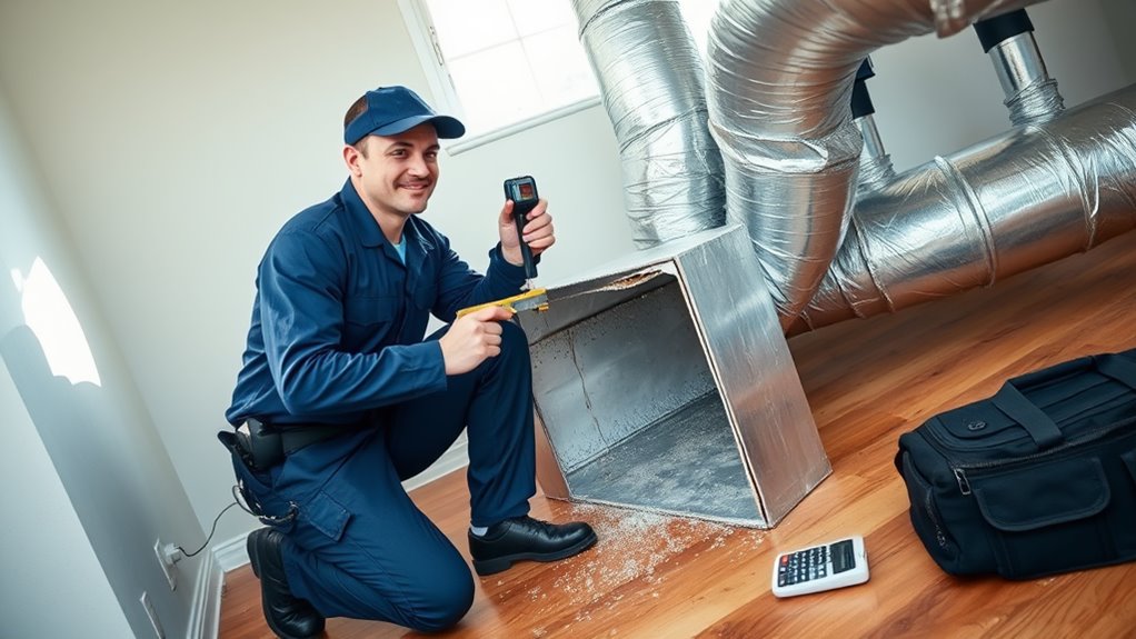 duct repair service costs